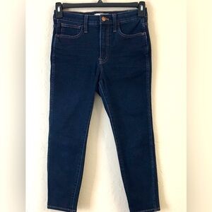 Madewell Roadtripper Jeggings Jeans Petite 27 Dark Blue Stretch